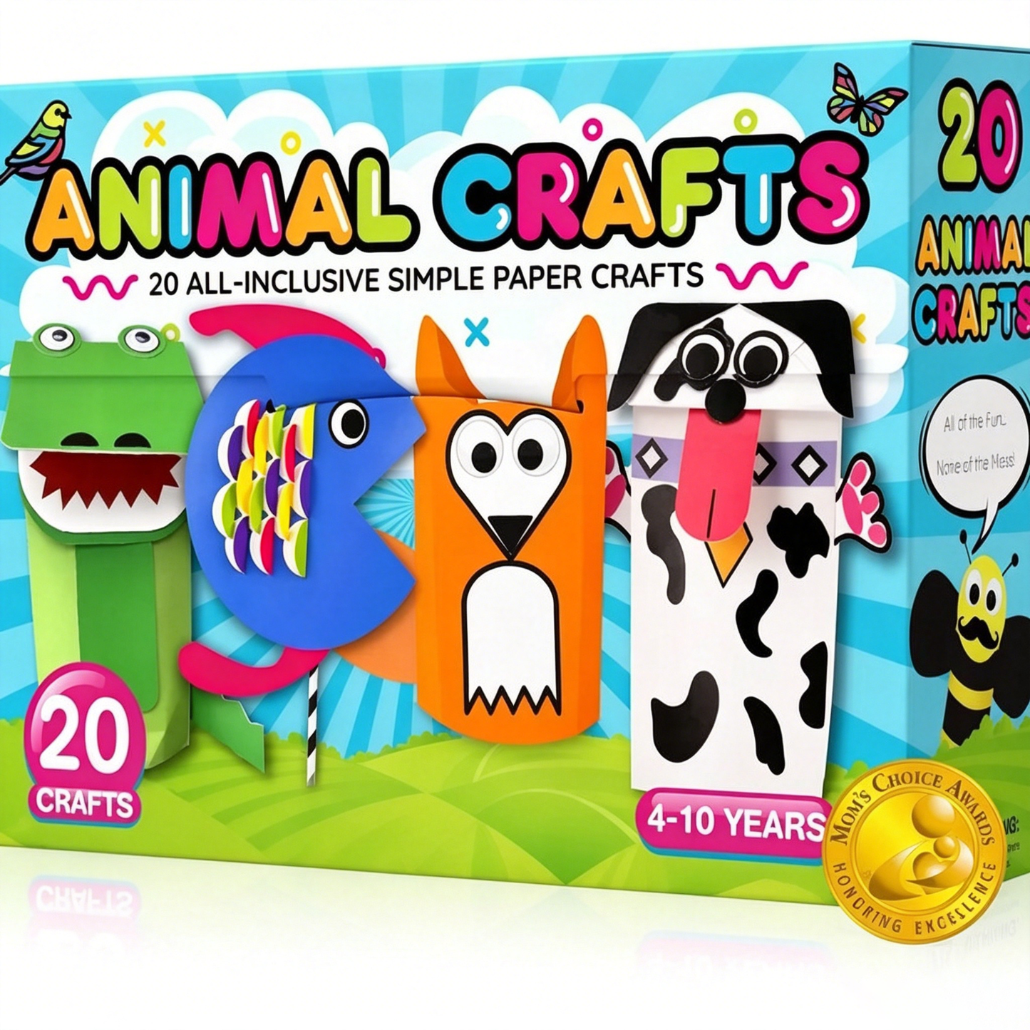🎨❤️ 20 Princess & Unicorn Crafts in a Box – Fun Mess-Free DIY Kit for Kids Ages 3–8.
