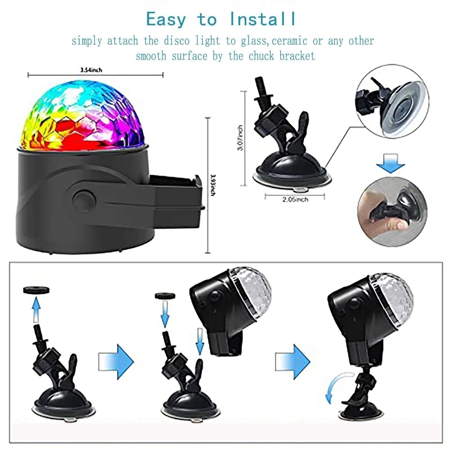 🔥Christmas Limited-Time Offer: 50% OFF!!!🔥Colorful Rotating Magic Disco Ball Light.