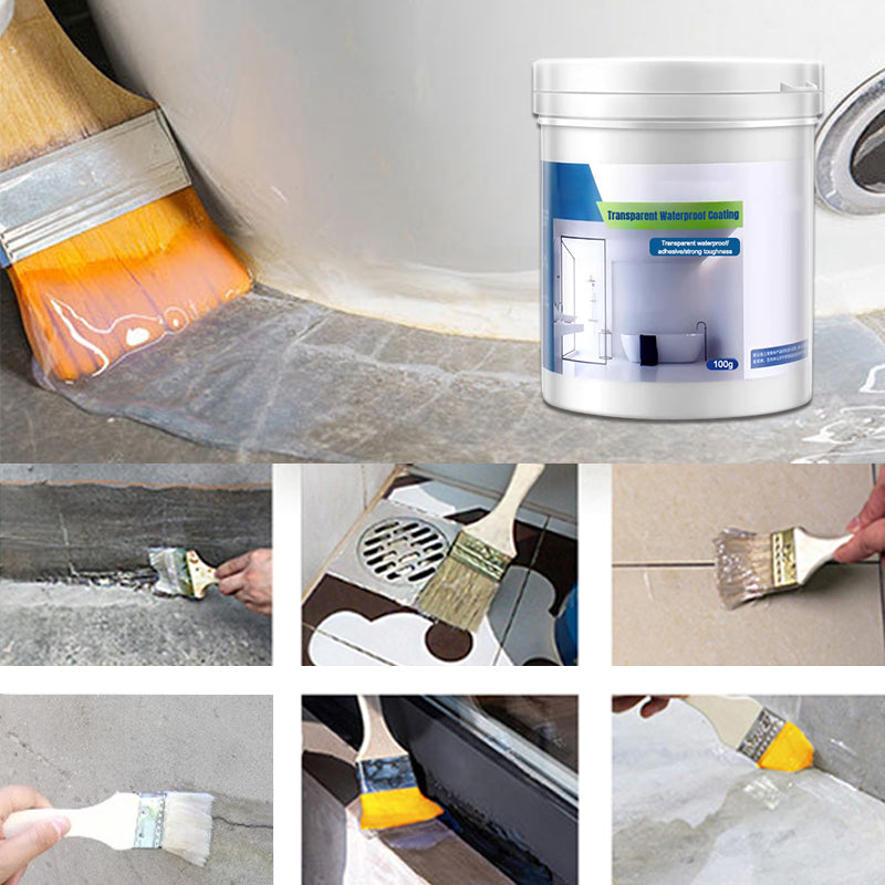 💥LAST 24 HOURS BUY 2 GET 1 FREE!!🏆Transparent Waterproof Coating, Instant Leak Repair Sealant