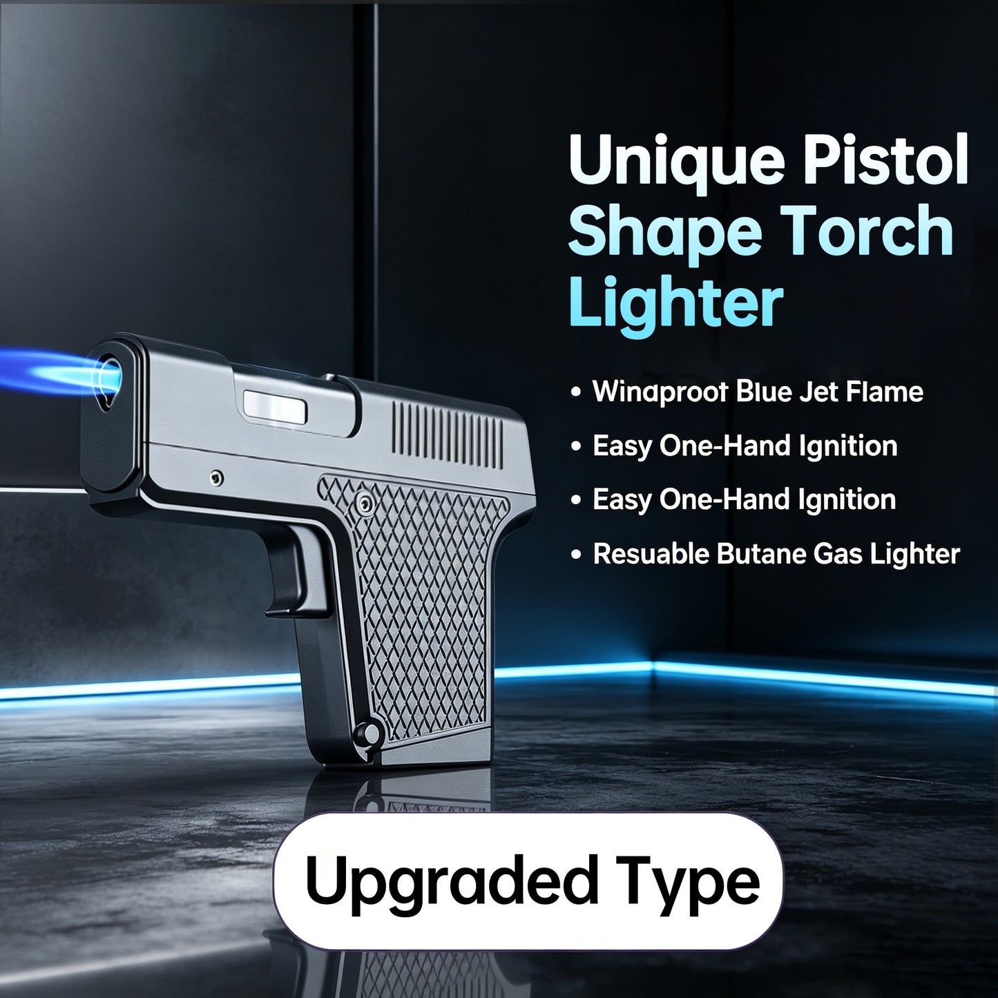 🔥 50% OFF🔥Cool Butane Pistol Torch Lighter