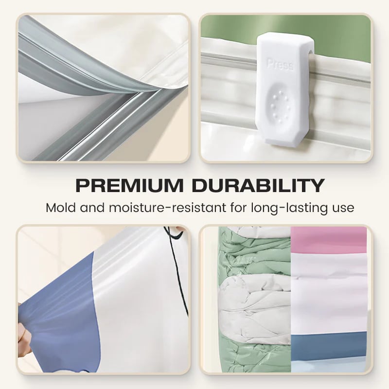 No-Pump Large Vacuum Storage Compression Bags.