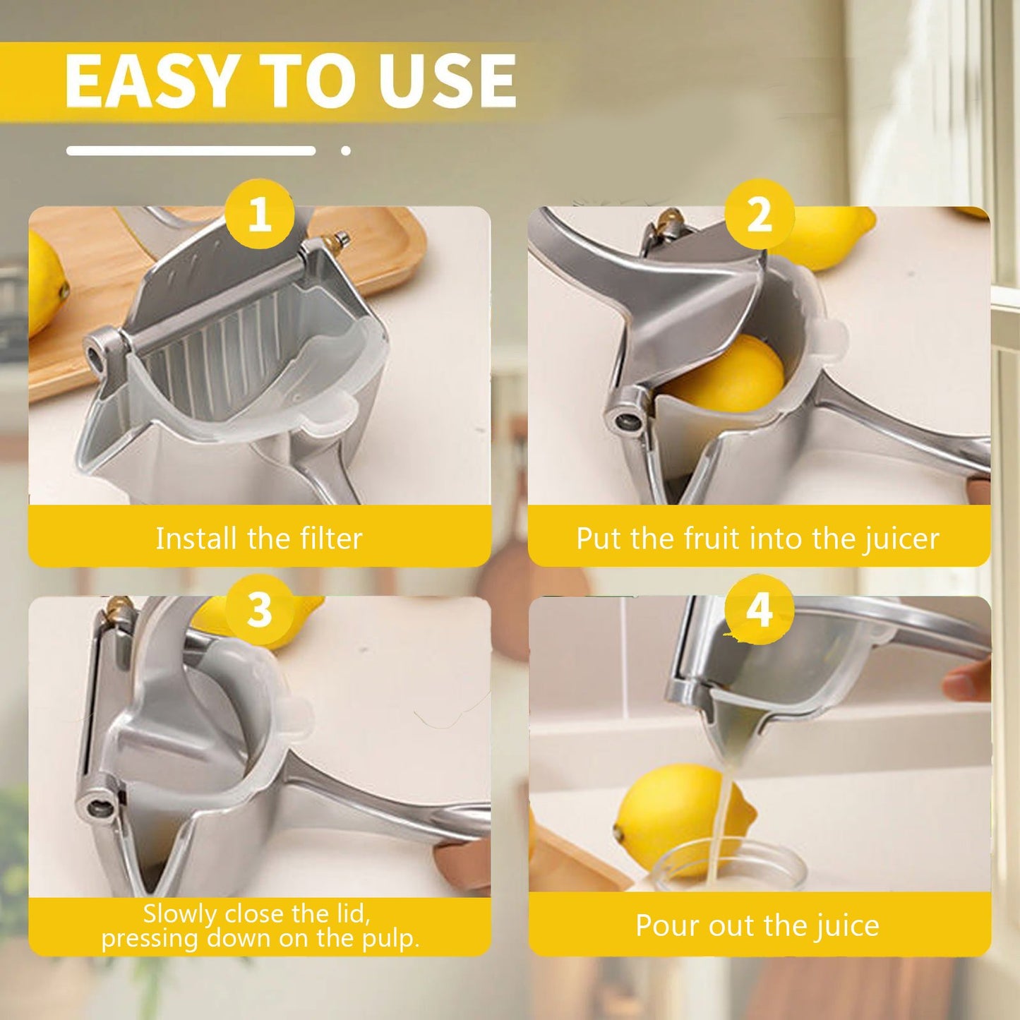 Citrus Squeezer | Stainless Steel or PP🍋.