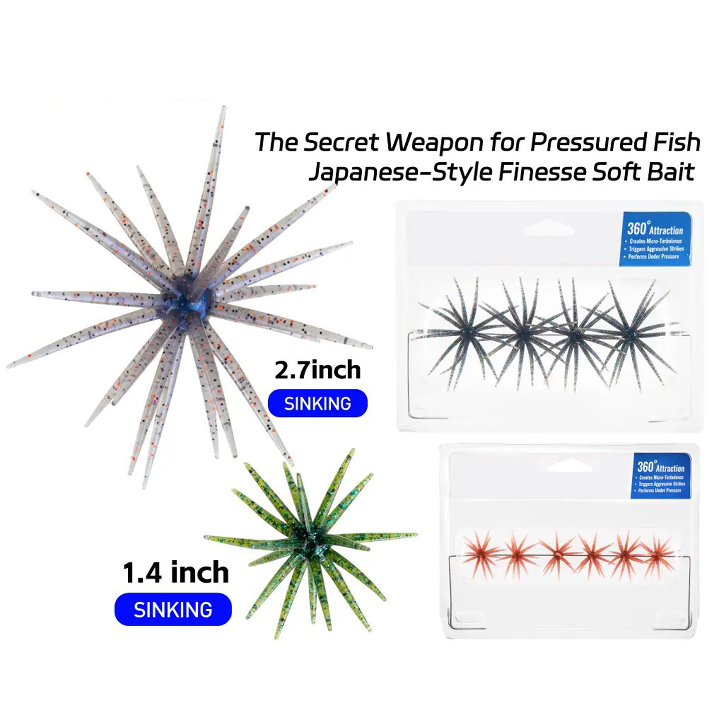 🎣2026 HOT SALE 49% OFF🐙 Tentacle Finesse Soft Plastic Lure.