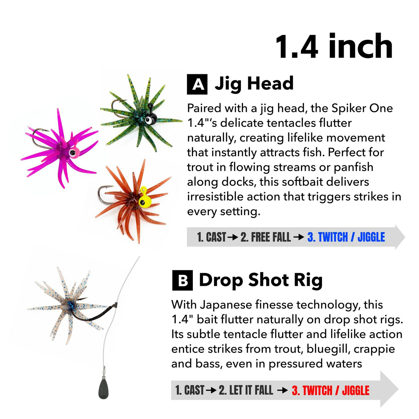 🎣2026 HOT SALE 49% OFF🐙 Tentacle Finesse Soft Plastic Lure.