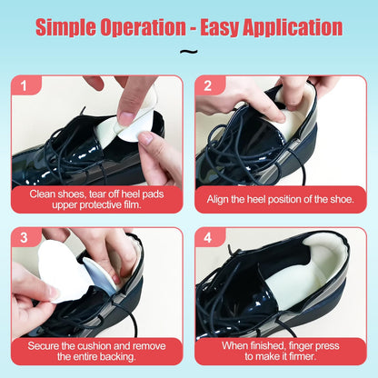 Anti-slip Heel Liners Soft Cushion Heel Protector Pads for Women Men Shoes.