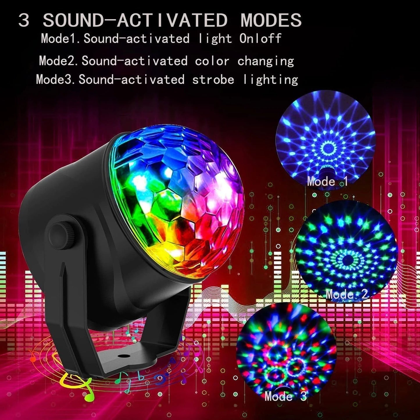 🔥Christmas Limited-Time Offer: 50% OFF!!!🔥Colorful Rotating Magic Disco Ball Light.