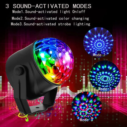 🔥Christmas Limited-Time Offer: 50% OFF!!!🔥Colorful Rotating Magic Disco Ball Light.