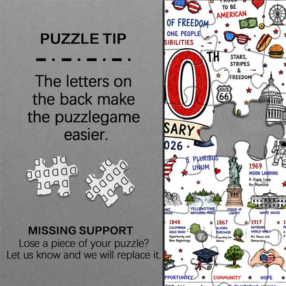 Patriotic America Jigsaw Puzzle 1000 Pieces.