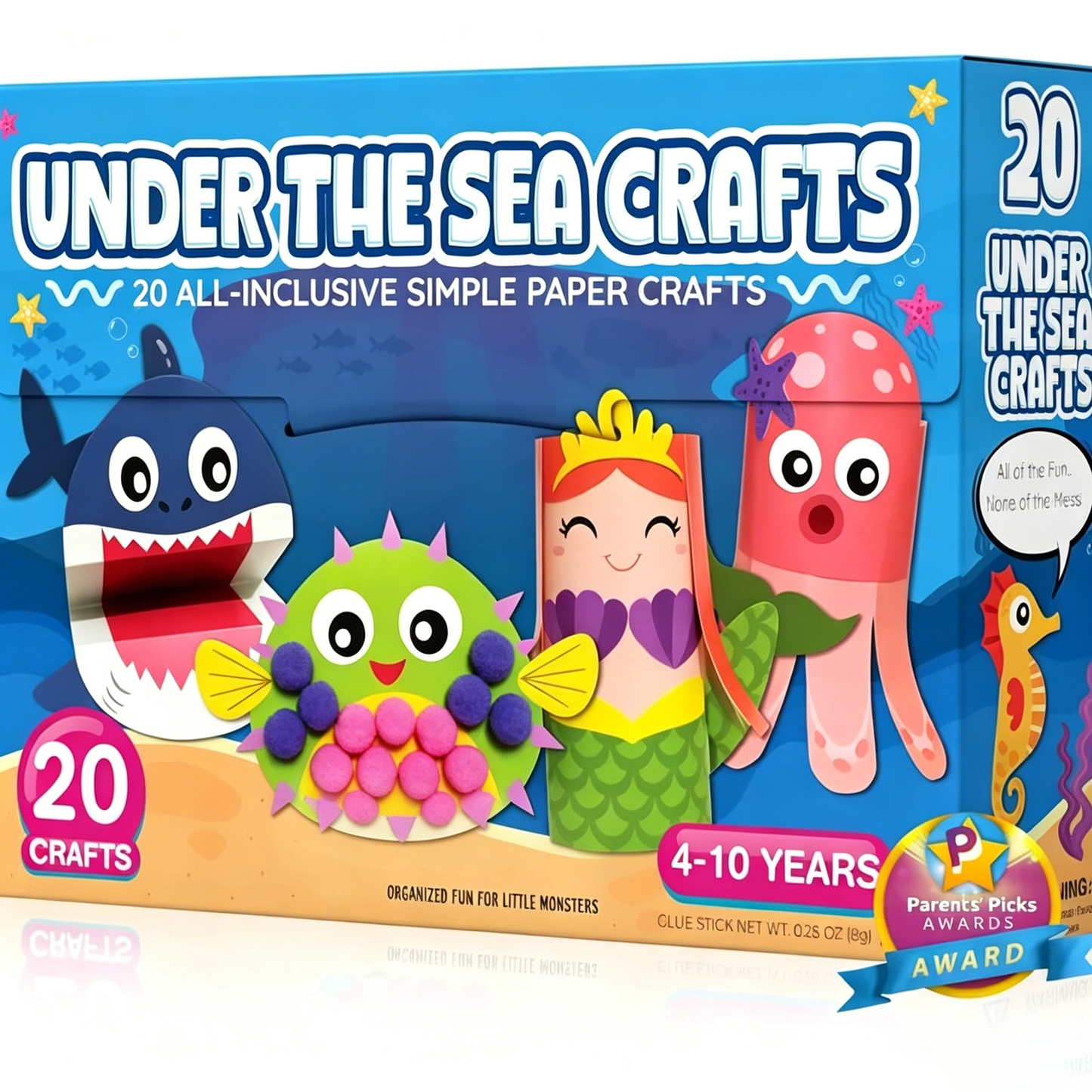 🎨❤️ 20 Princess & Unicorn Crafts in a Box – Fun Mess-Free DIY Kit for Kids Ages 3–8.