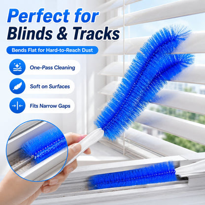 Bendable Microfiber Head,Reusable Dust Remover.
