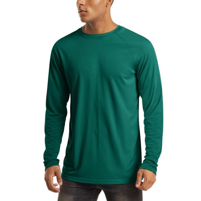 🏆50K+ Sold⚡ Men’s UPF 50+ Long Sleeve Performance Shirt – Quick Dry, Lightweight & Breathable.