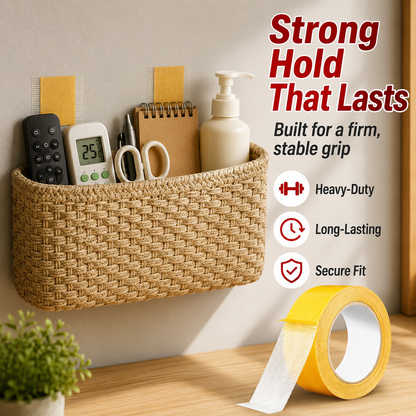 Strong Adhesive Double-sided Gauze Fiber Mesh Tape.