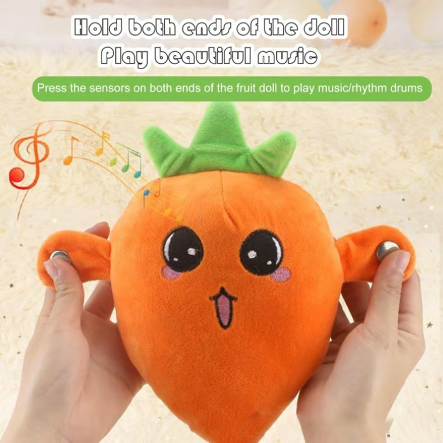 💕Hot sale 49% OFF💖Interactive Music Plush Toy Set🍌🍓🥕.
