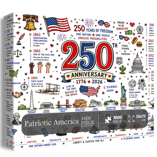 Patriotic America Jigsaw Puzzle 1000 Pieces.