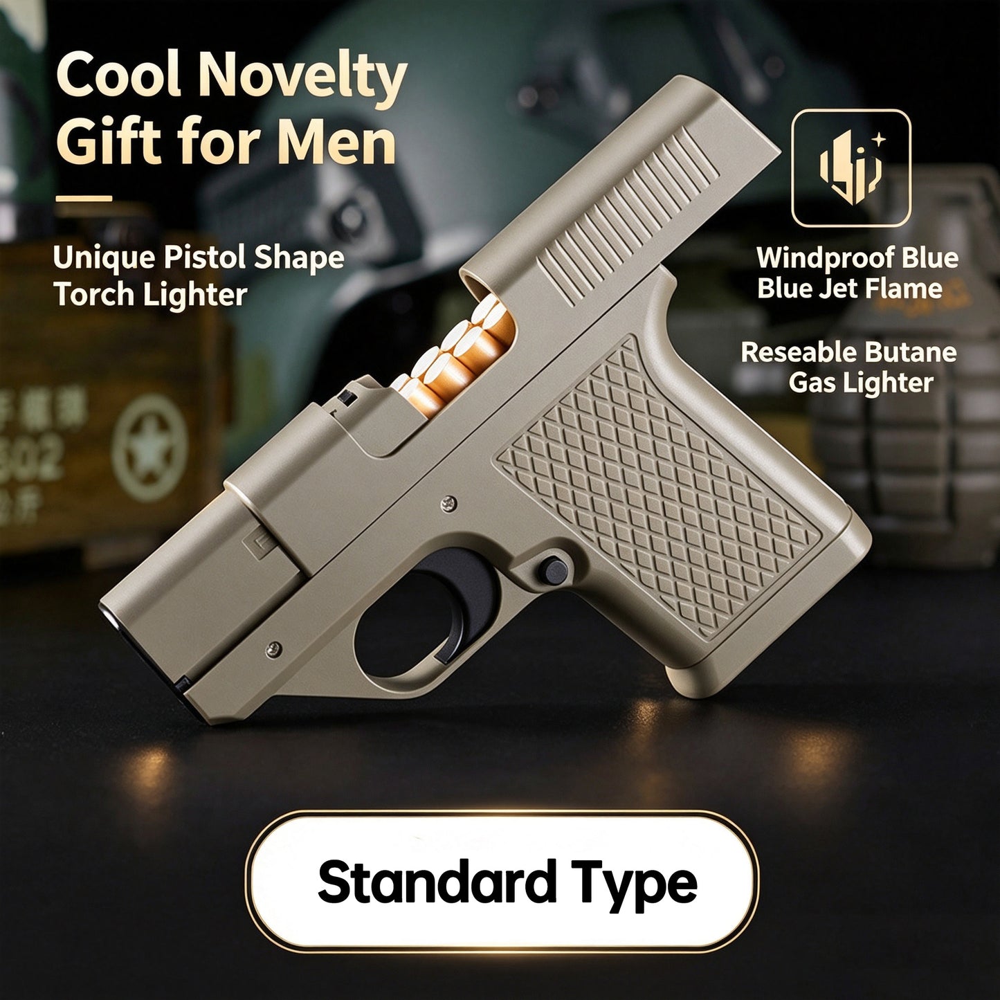🔥 50% OFF🔥Cool Butane Pistol Torch Lighter
