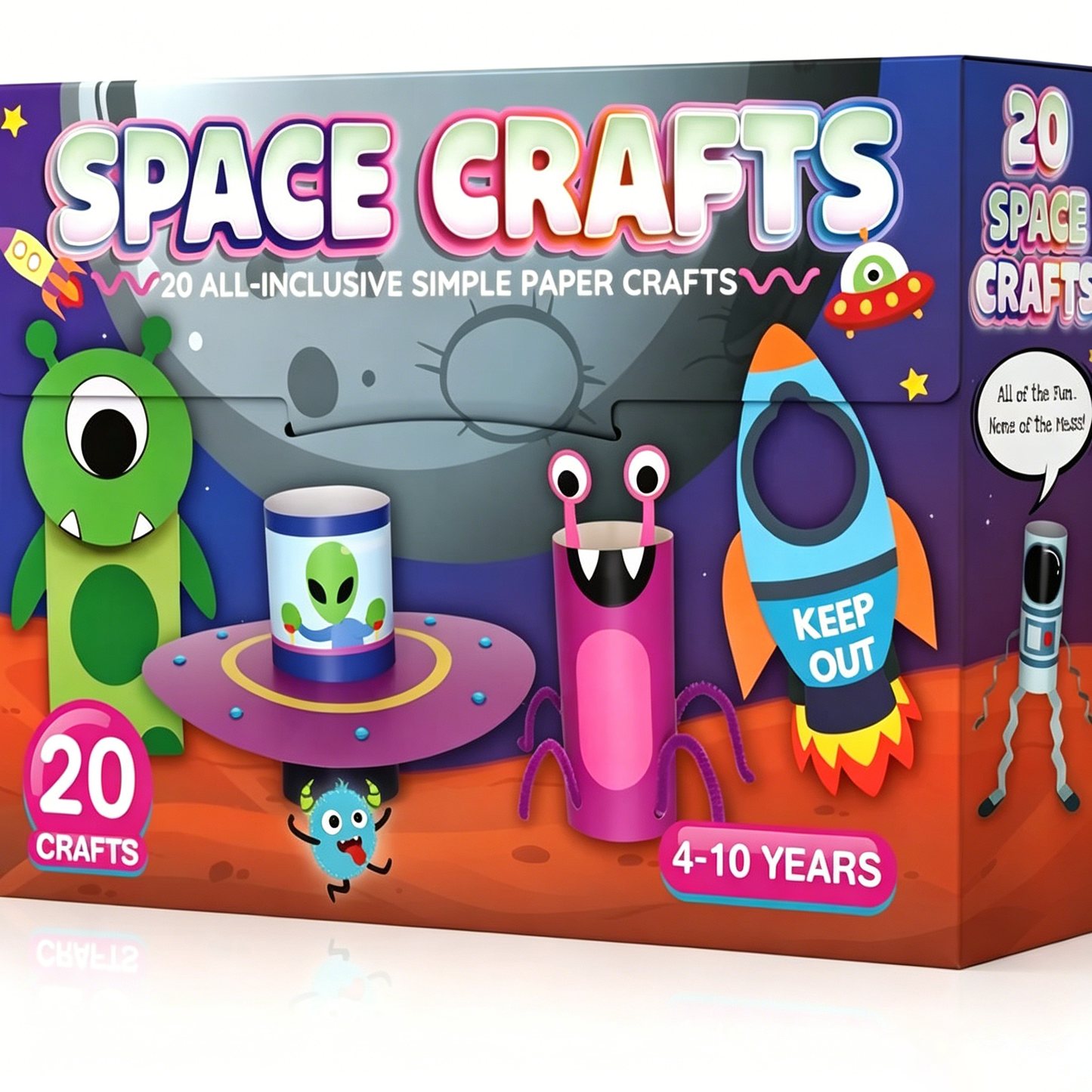 🎨❤️ 20 Princess & Unicorn Crafts in a Box – Fun Mess-Free DIY Kit for Kids Ages 3–8.
