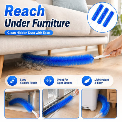 Bendable Microfiber Head,Reusable Dust Remover.