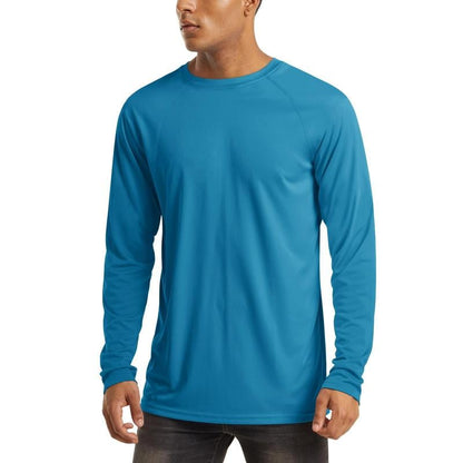 🏆50K+ Sold⚡ Men’s UPF 50+ Long Sleeve Performance Shirt – Quick Dry, Lightweight & Breathable.