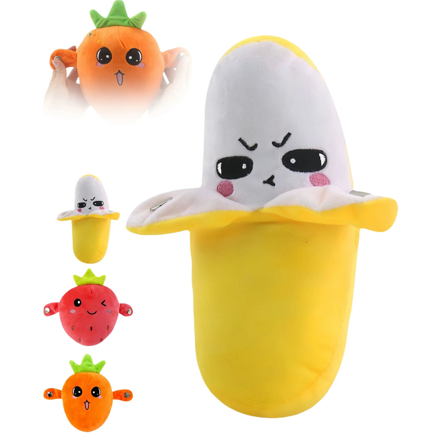 💕Hot sale 49% OFF💖Interactive Music Plush Toy Set🍌🍓🥕.