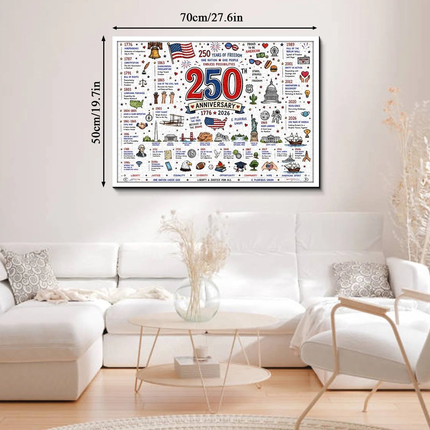 Patriotic America Jigsaw Puzzle 1000 Pieces.