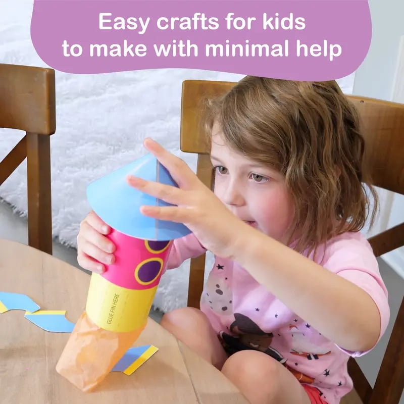 🎨❤️ 20 Princess & Unicorn Crafts in a Box – Fun Mess-Free DIY Kit for Kids Ages 3–8.