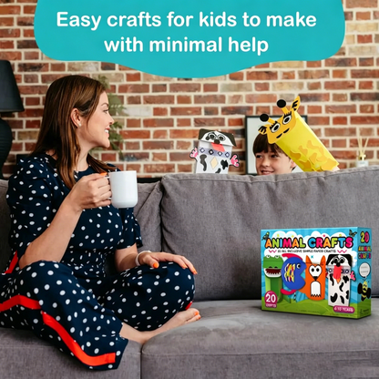 🎨❤️ 20 Princess & Unicorn Crafts in a Box – Fun Mess-Free DIY Kit for Kids Ages 3–8.