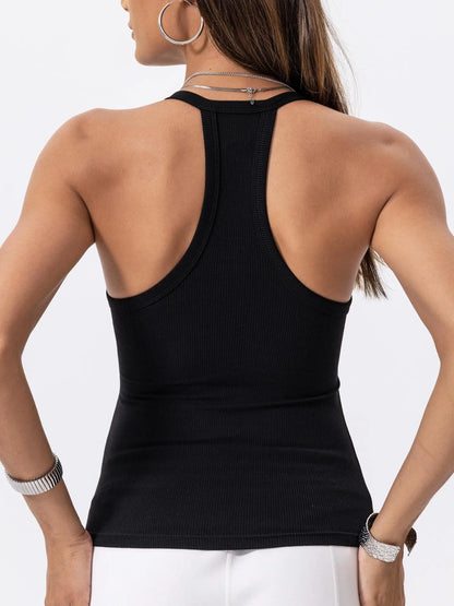 🔥V Neck Cotton Tank Tops with Shelf Bra.