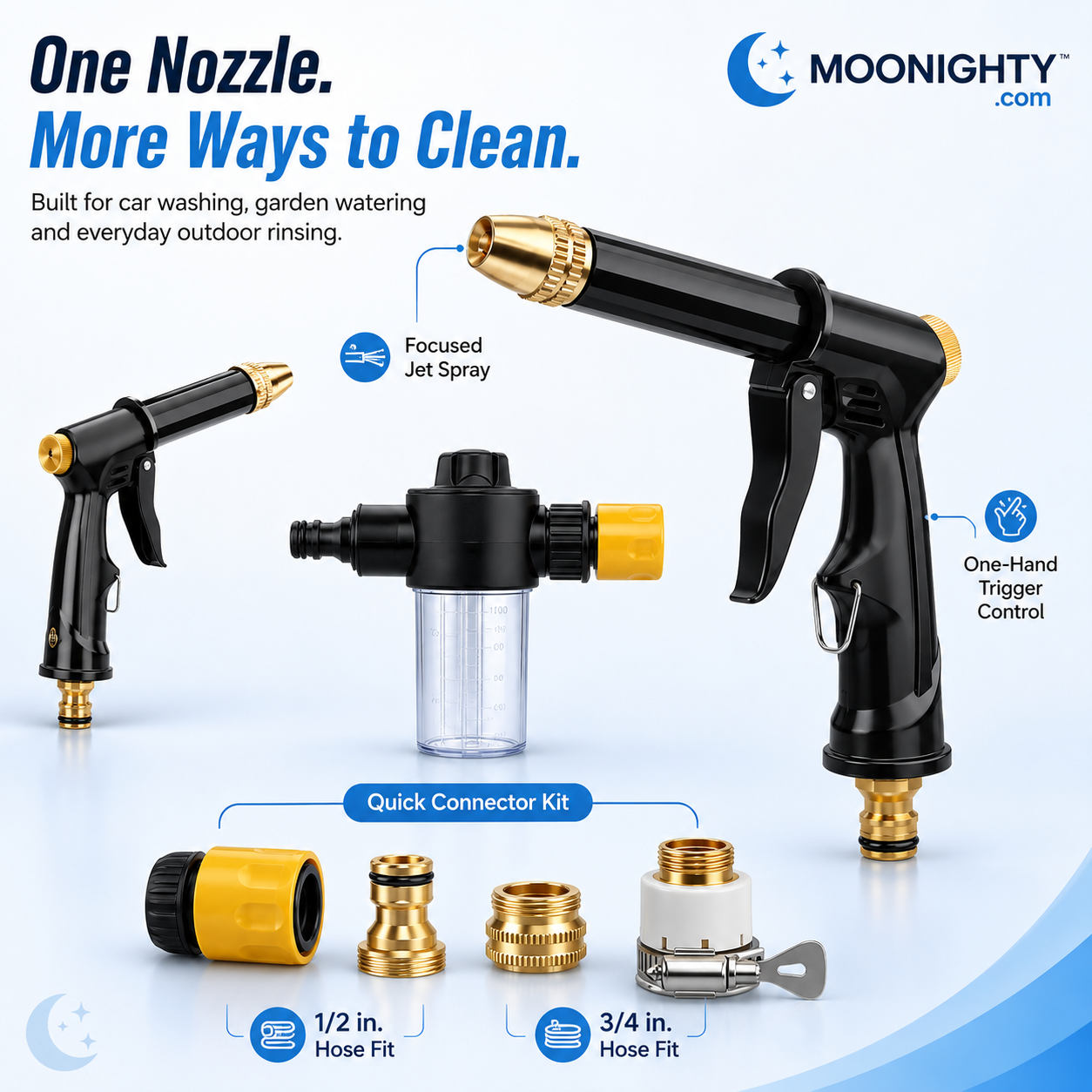 💪LAST DAY BUY 2 GET 1 FREE!!🏆High-Pressure Washer Spray Nozzle Set.
