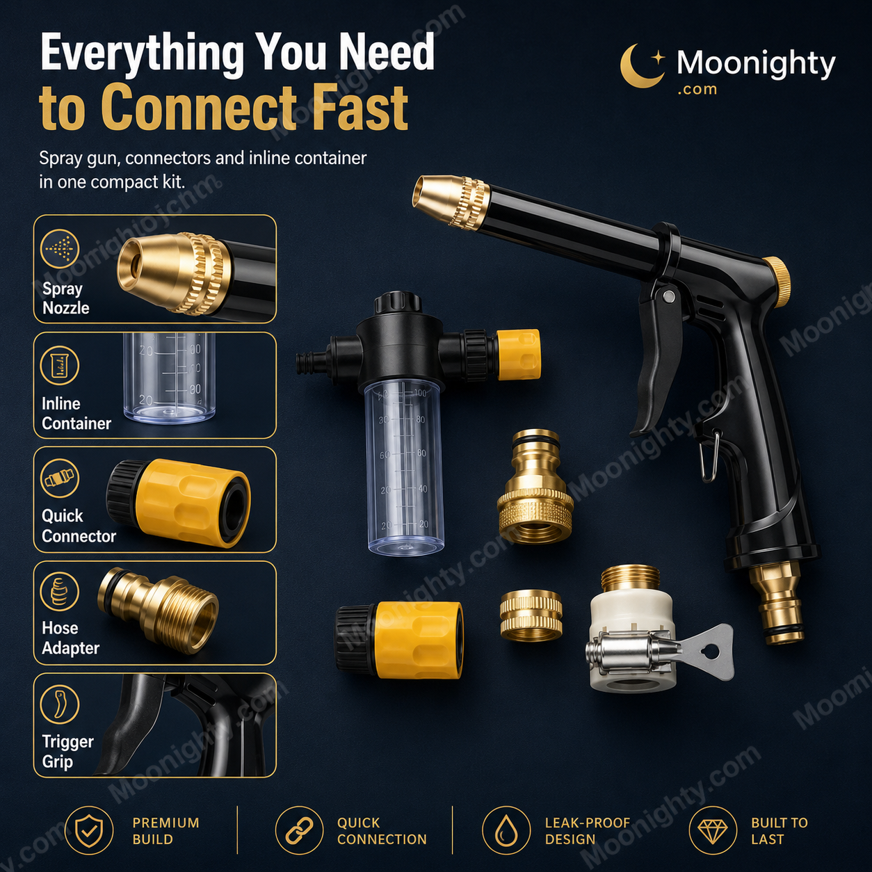💪LAST DAY BUY 2 GET 1 FREE!!🏆High-Pressure Washer Spray Nozzle Set.