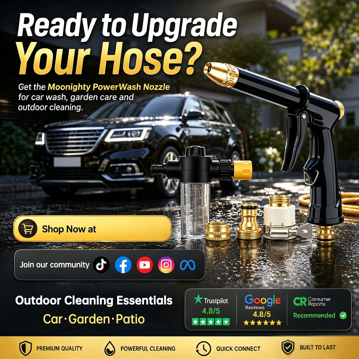 💪LAST DAY BUY 2 GET 1 FREE!!🏆High-Pressure Washer Spray Nozzle Set