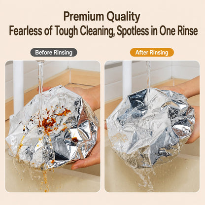 Food Container Aluminum Foil Heat-Retaining Cover(50 Pcs).