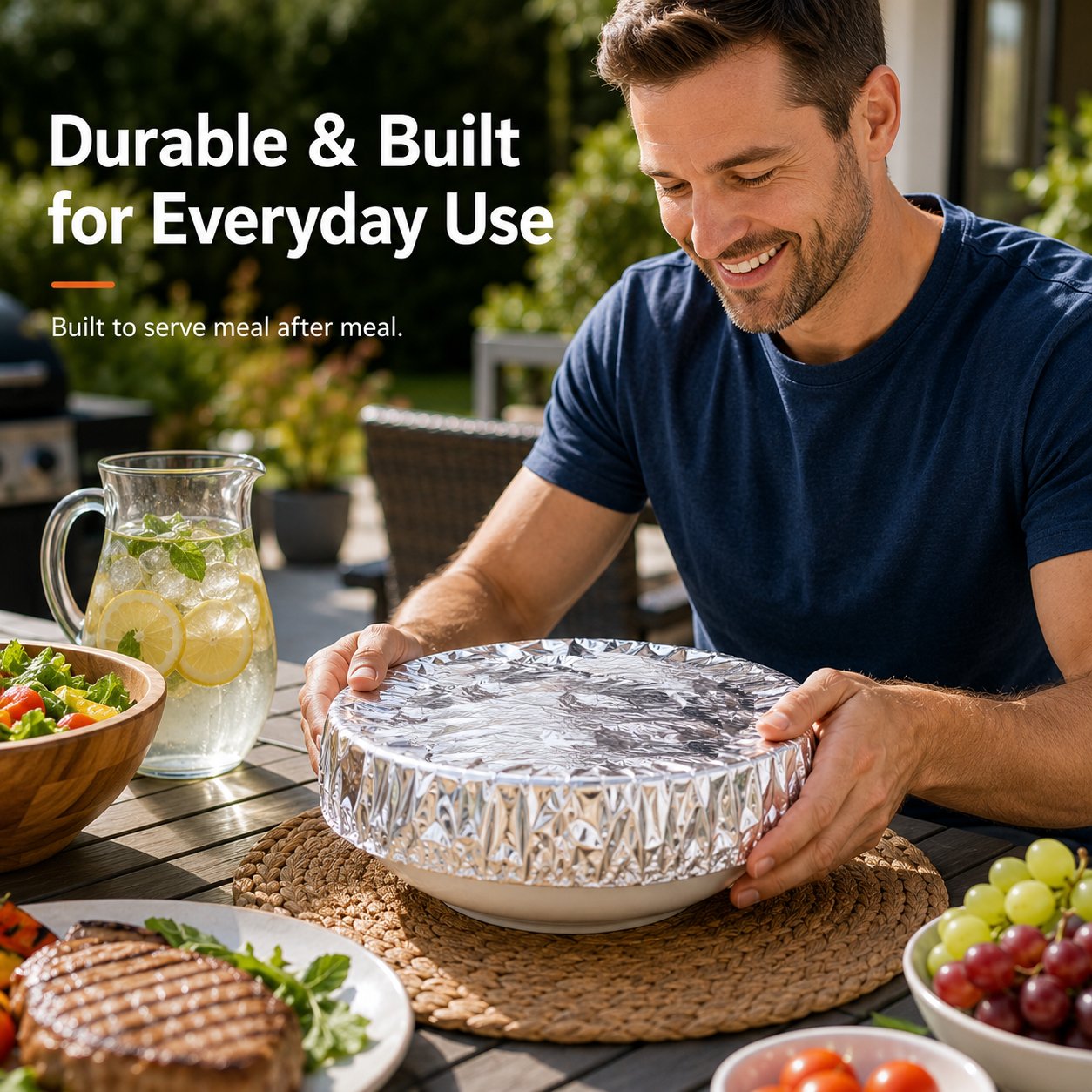 Food Container Aluminum Foil Heat-Retaining Cover(50 Pcs).