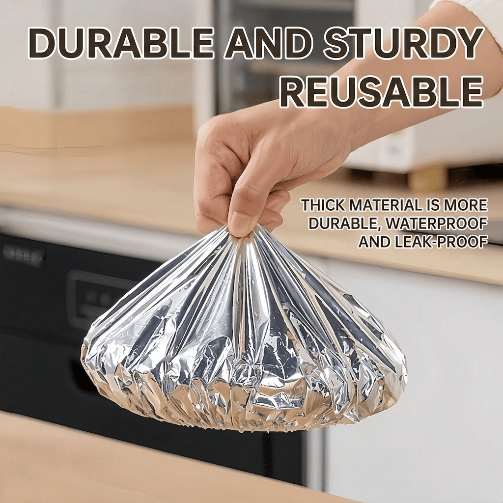Food Container Aluminum Foil Heat-Retaining Cover(50 Pcs).