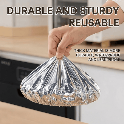 Food Container Aluminum Foil Heat-Retaining Cover(50 Pcs).