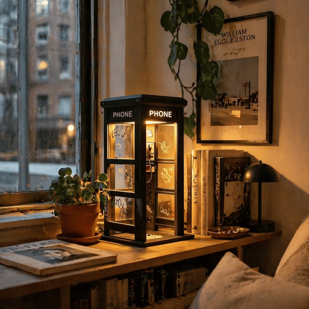 📞50% OFF NOW✨Vintage Phone Booth Ambient Lamp.