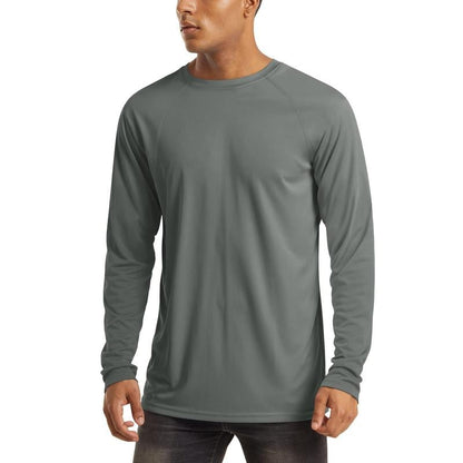 🏆50K+ Sold⚡ Men’s UPF 50+ Long Sleeve Performance Shirt – Quick Dry, Lightweight & Breathable.