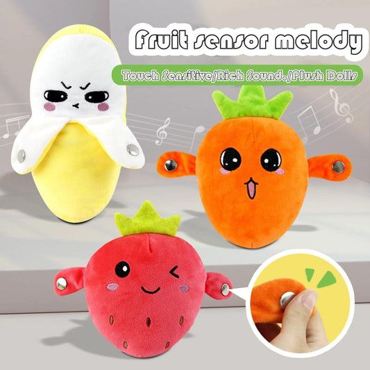 💕Hot sale 49% OFF💖Interactive Music Plush Toy Set🍌🍓🥕.
