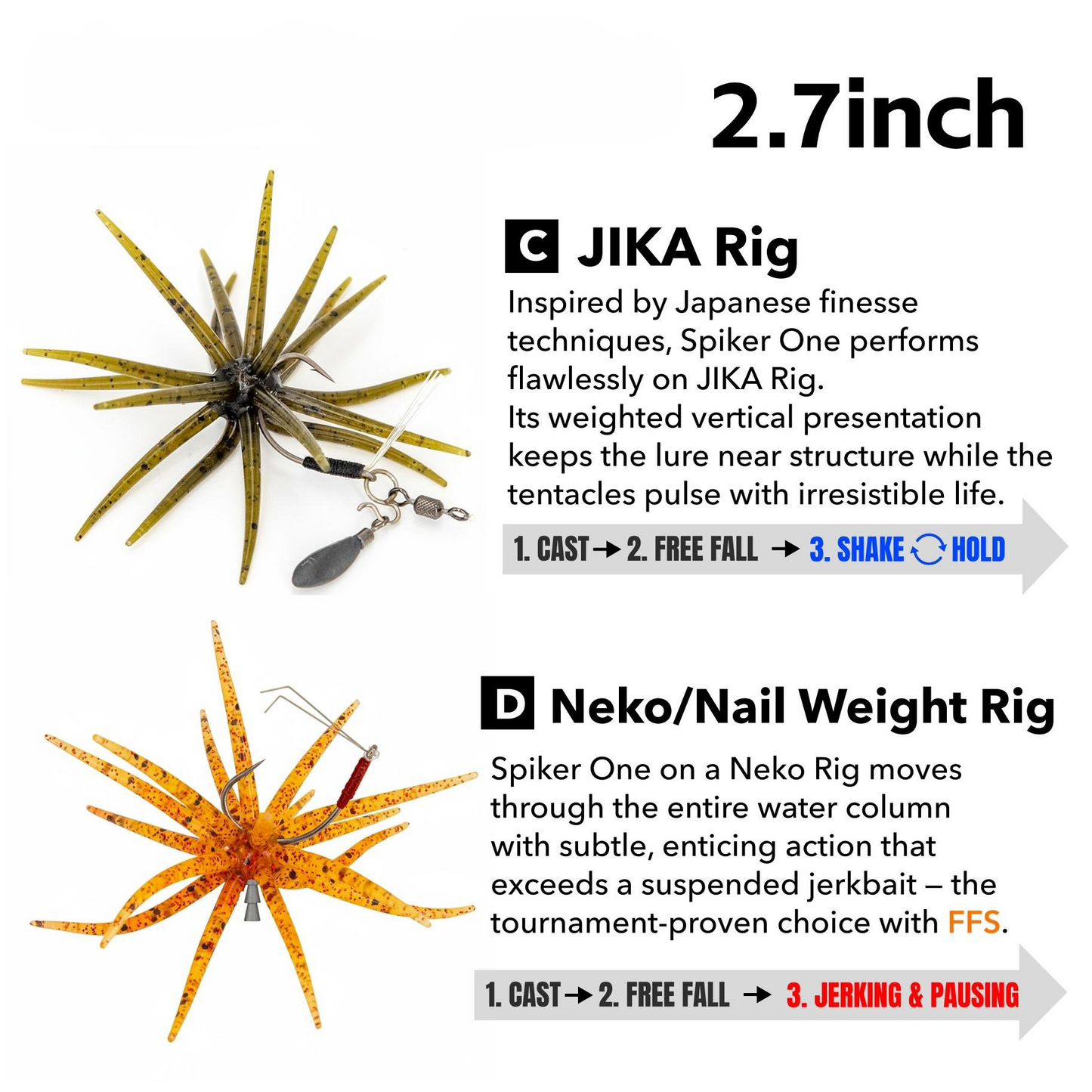 🎣2026 HOT SALE 49% OFF🐙 Tentacle Finesse Soft Plastic Lure.