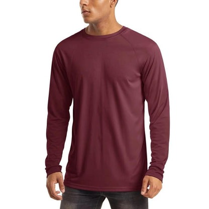 🏆50K+ Sold⚡ Men’s UPF 50+ Long Sleeve Performance Shirt – Quick Dry, Lightweight & Breathable.