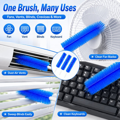 Bendable Microfiber Head,Reusable Dust Remover.
