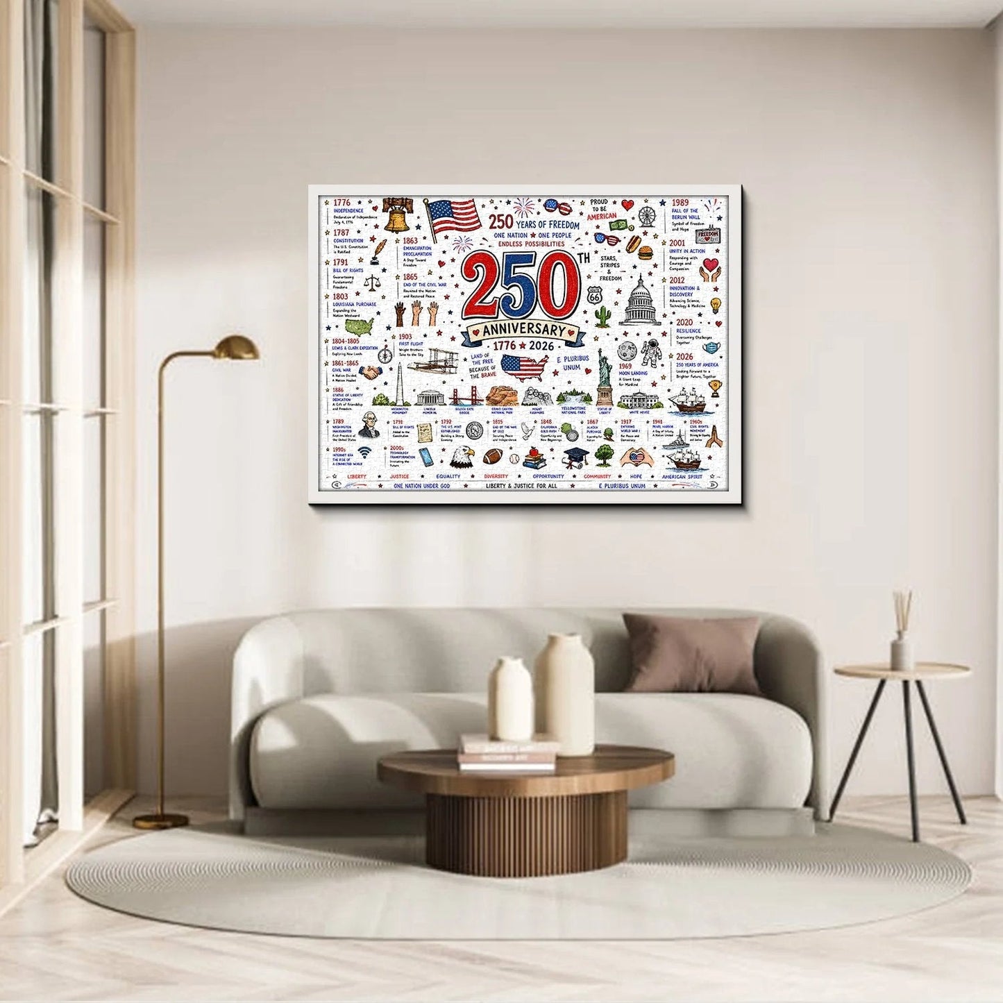Patriotic America Jigsaw Puzzle 1000 Pieces.