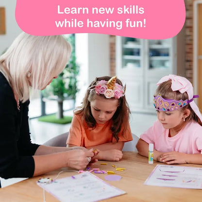 🎨❤️ 20 Princess & Unicorn Crafts in a Box – Fun Mess-Free DIY Kit for Kids Ages 3–8.