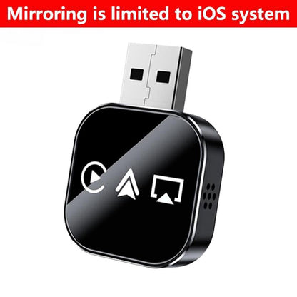 🔥2026 Upgrade 3 in 1 Wireless Carplay Mirror Link Adapter Instant Wired to Wireless Conversion Plug & PlayMini Stable Design for Wired Carplay,AirPlay.