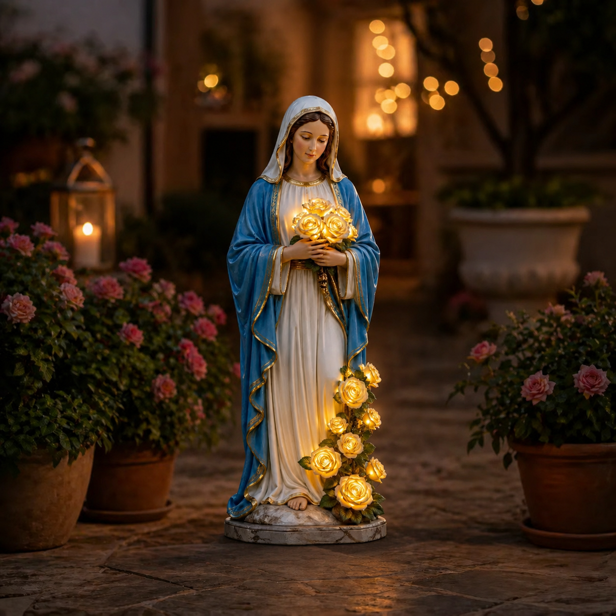 💗Virgin Mary Garden Light.