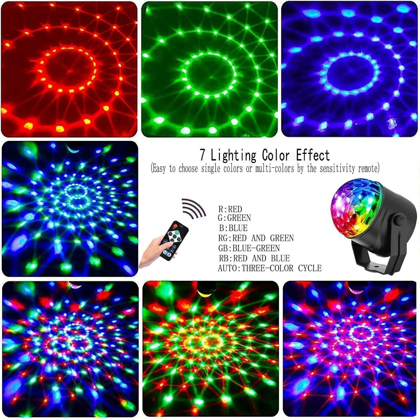 🔥Christmas Limited-Time Offer: 50% OFF!!!🔥Colorful Rotating Magic Disco Ball Light.