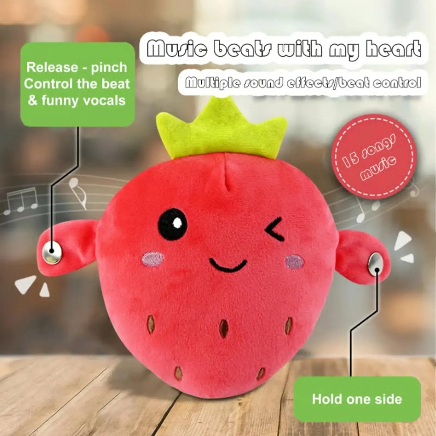 💕Hot sale 49% OFF💖Interactive Music Plush Toy Set🍌🍓🥕.