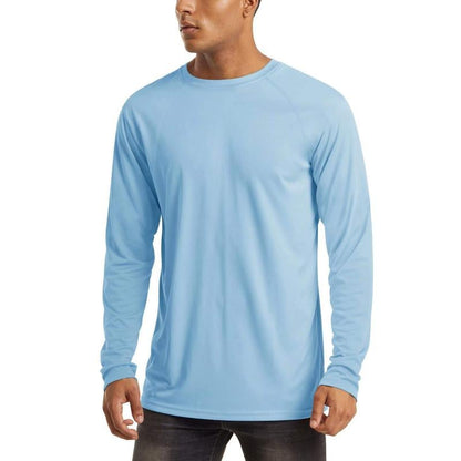 🏆50K+ Sold⚡ Men’s UPF 50+ Long Sleeve Performance Shirt – Quick Dry, Lightweight & Breathable.