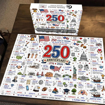 Patriotic America Jigsaw Puzzle 1000 Pieces.