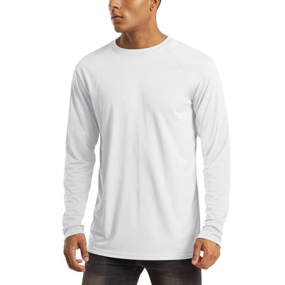 🏆50K+ Sold⚡ Men’s UPF 50+ Long Sleeve Performance Shirt – Quick Dry, Lightweight & Breathable.
