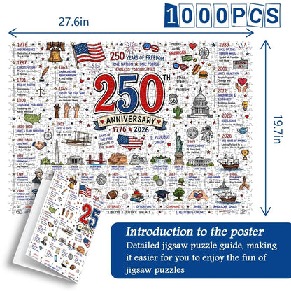 Patriotic America Jigsaw Puzzle 1000 Pieces.